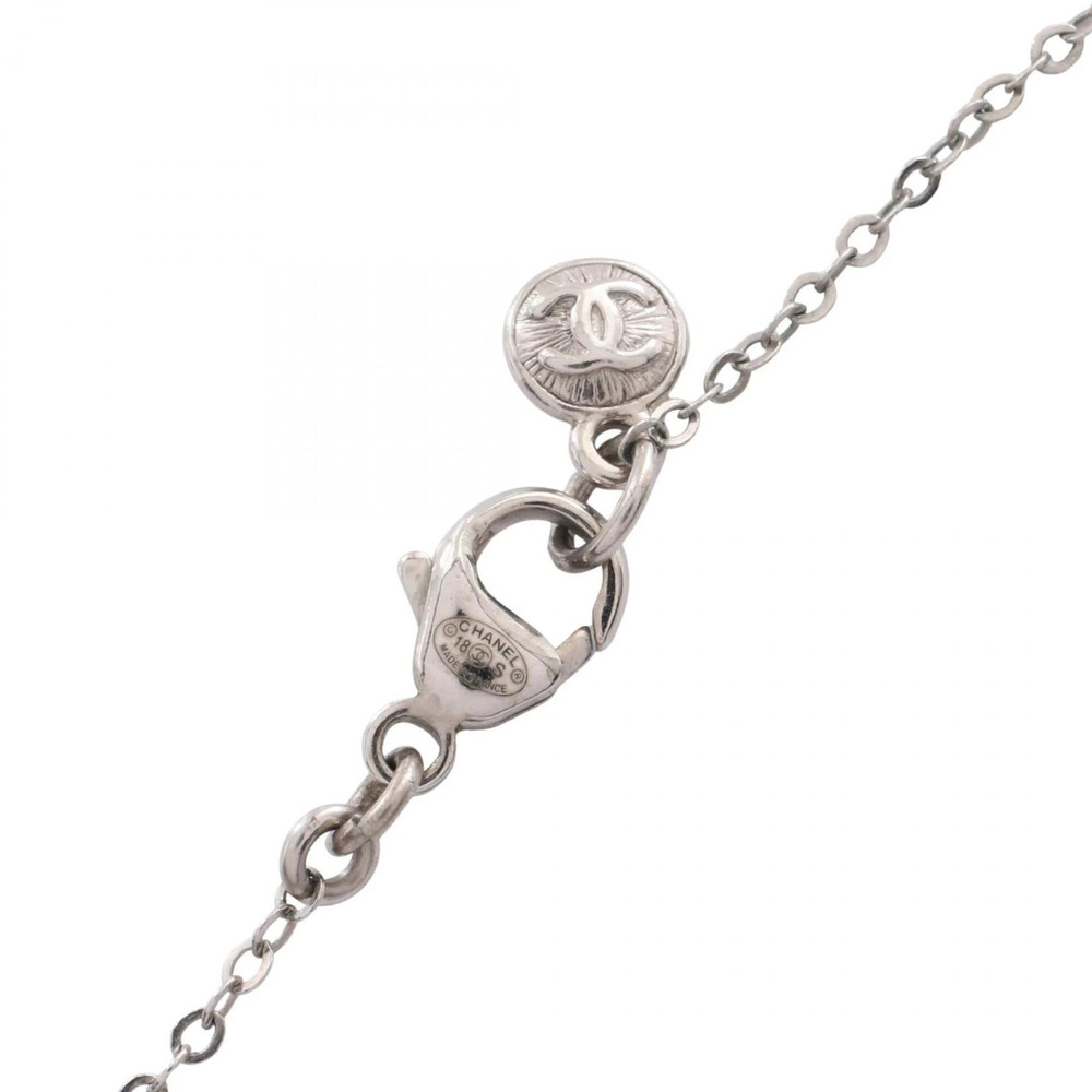 CHANEL Authentic White Logo Necklace - Picture 4 of 5
